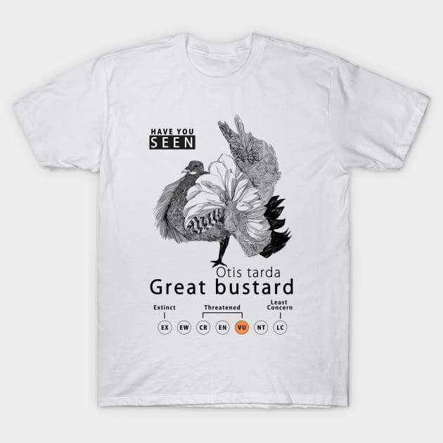 The Great Bustard T-Shirt by minim-um